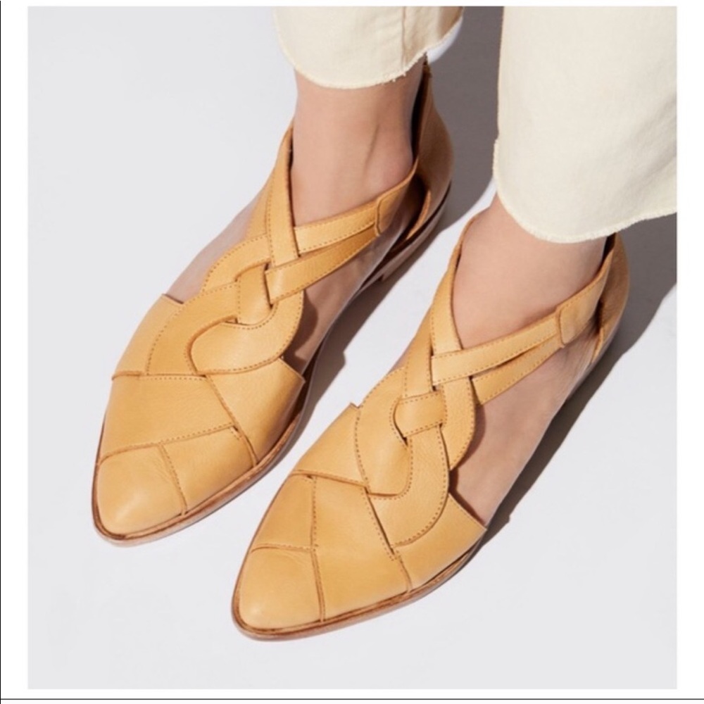 Free People Wanderlust Braided T-Strap Flats